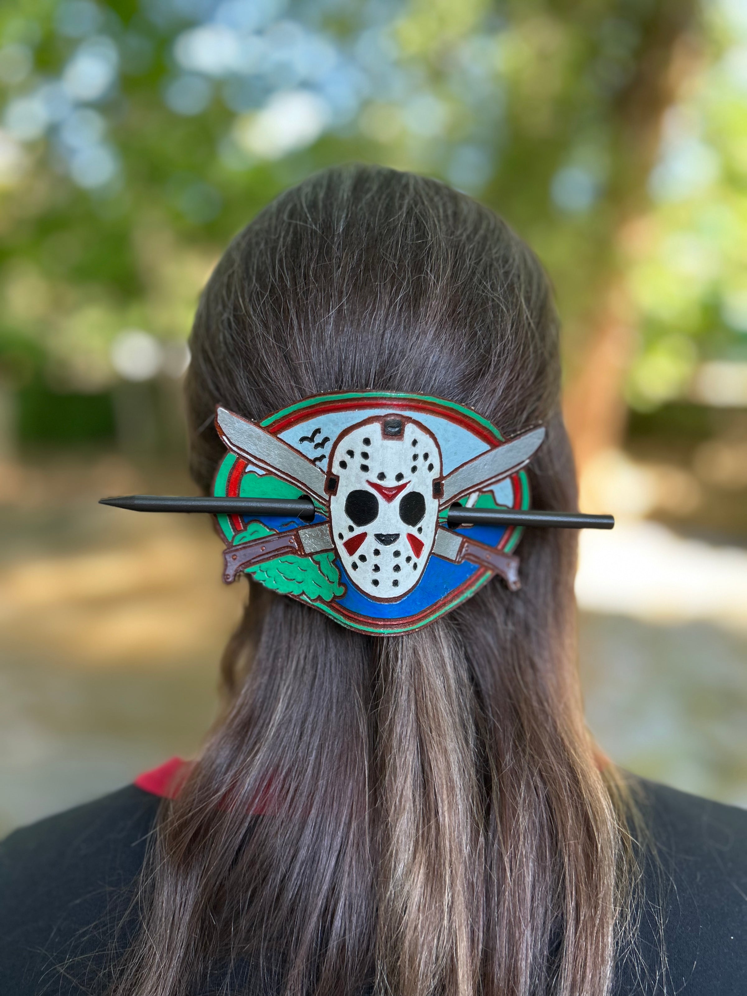 Jason Camp Crystal Lake Leather Hair Slide | Hart & Horn