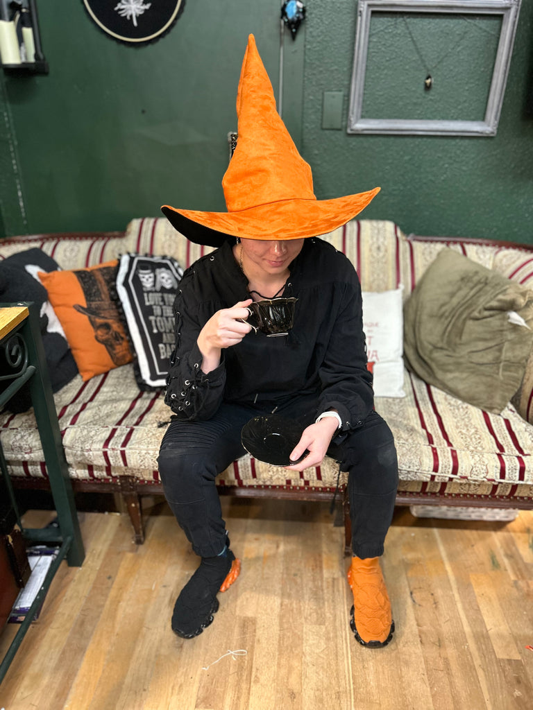 Rustic Pumpkin Orange Witch Hat