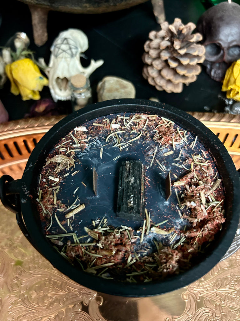 Protection Cauldron Candle