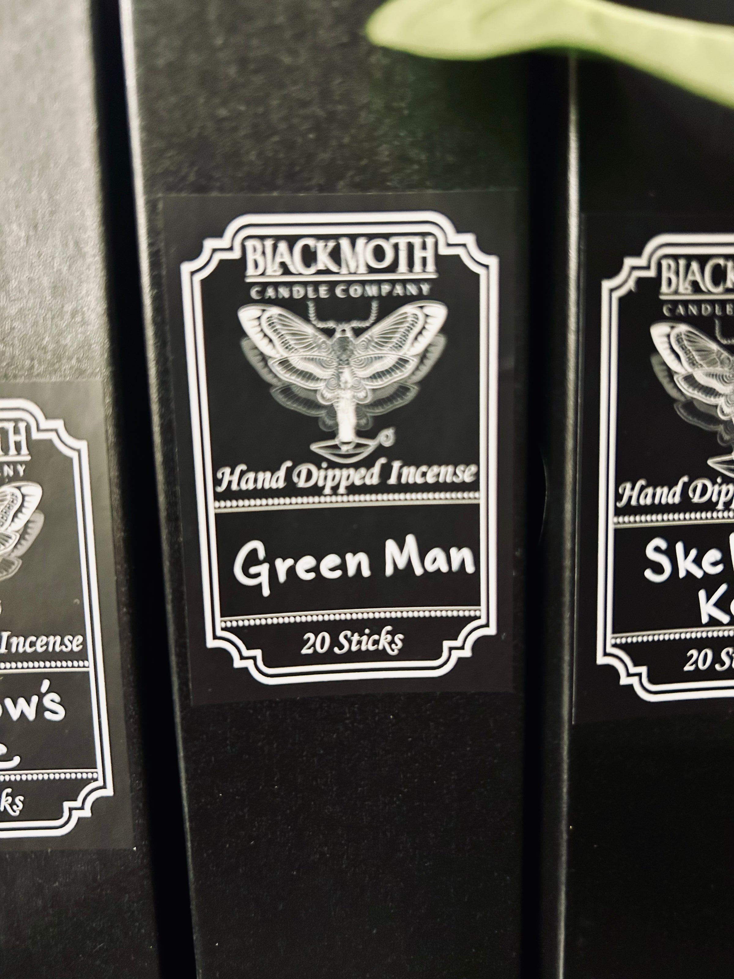 Green Man Hand Dipped Incense by Black Moth Candle Company | Hart