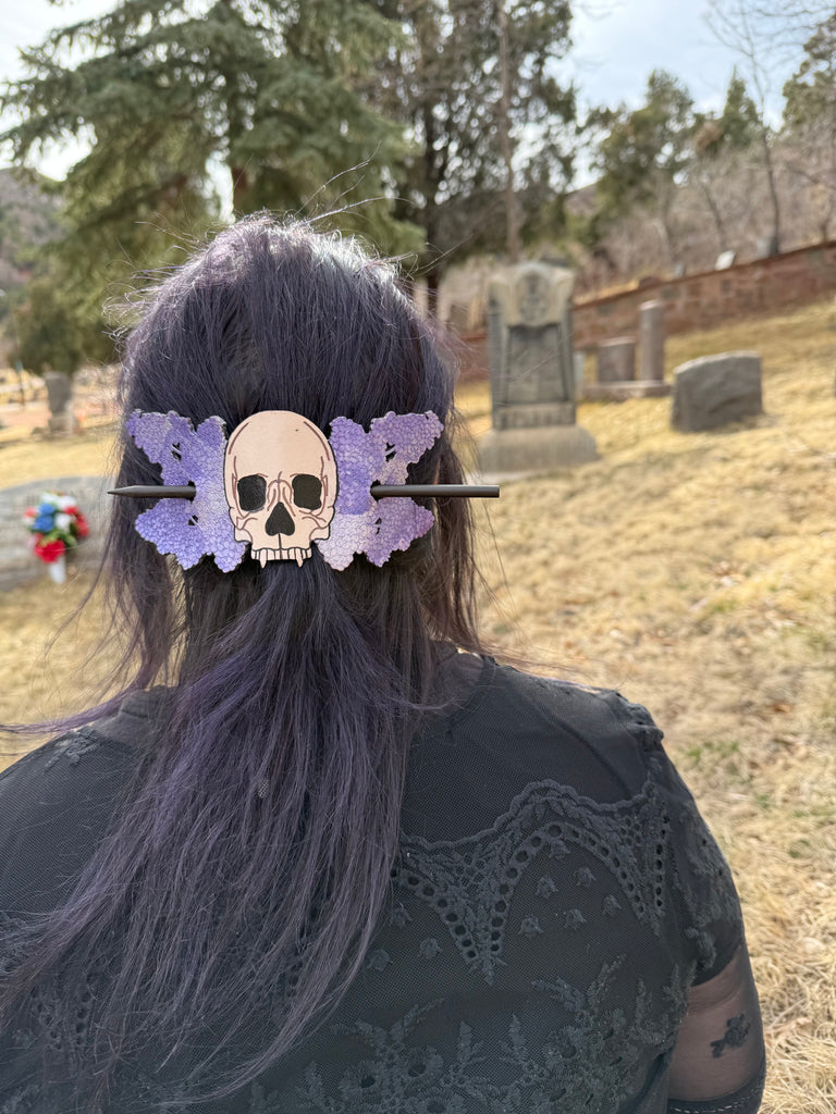 Nosferatu Inspired Vampire and Lilac Hair Slide
