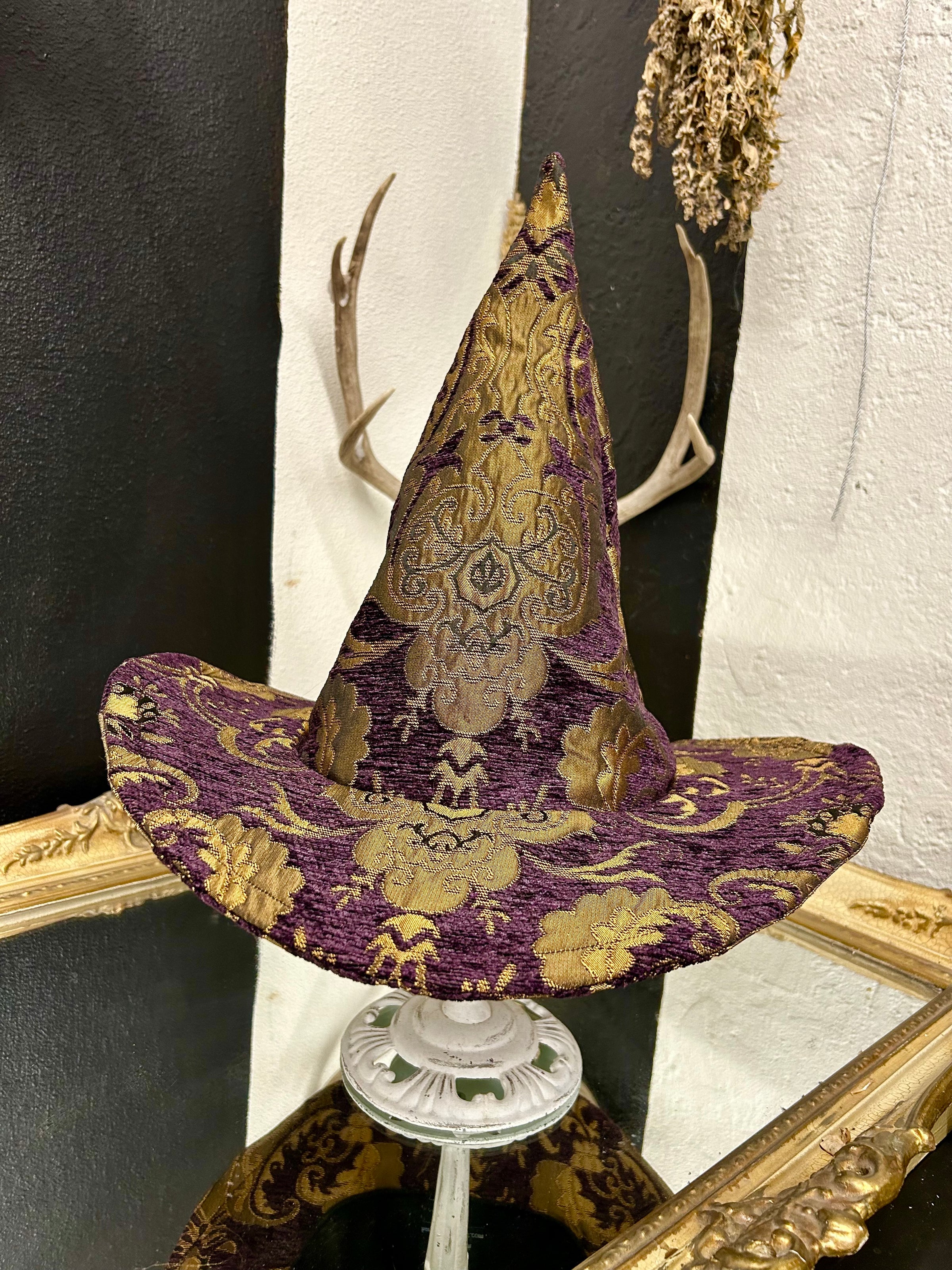 Or at Purple and Gold Paisley Women\'s Dress Hat Death Row Records Wordmark w/Paisley UV Fitted Hat (7 5/8  main image 3