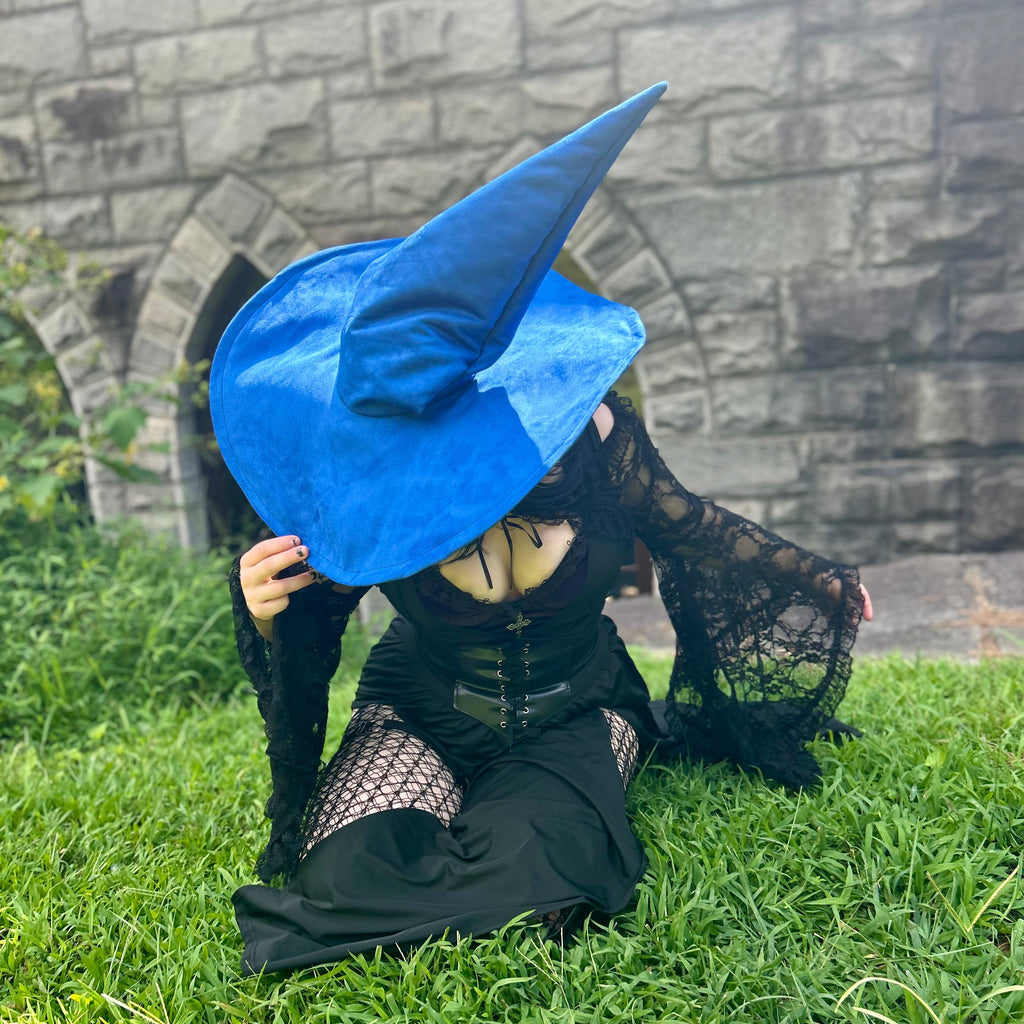 Royal Blue Deluxe Witch Hat