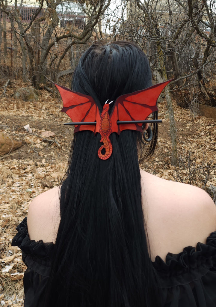 Red Dragon Hair slide