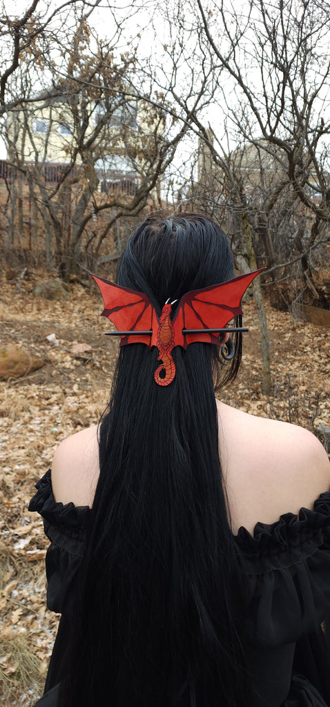 Red Dragon Hair slide