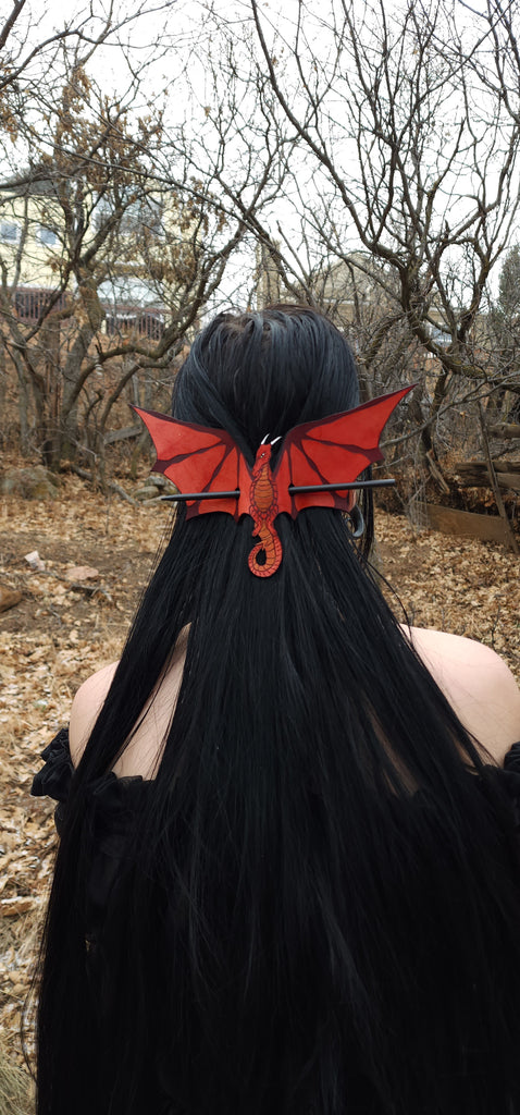 Red Dragon Hair slide