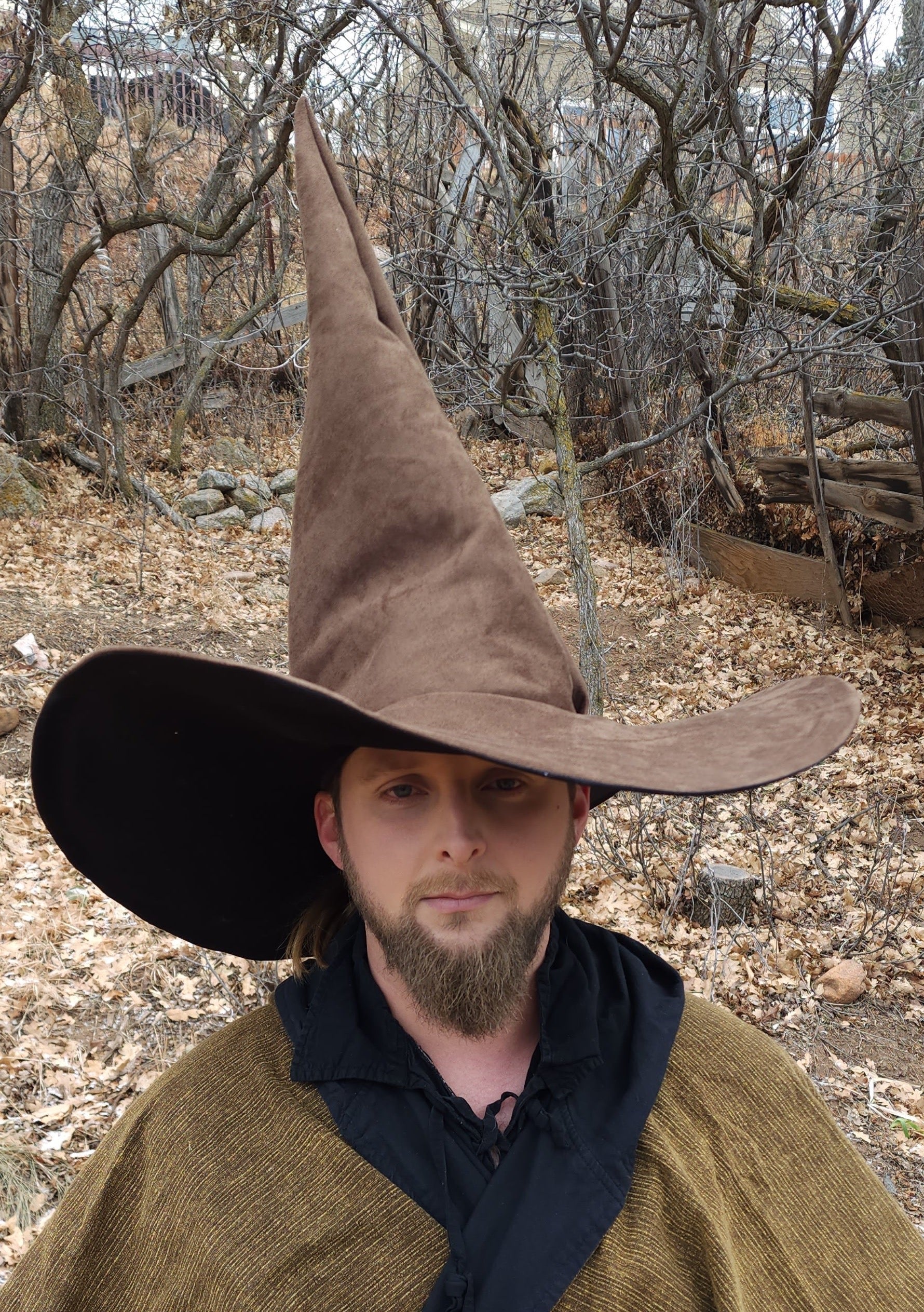 Extra Large Brown Witch Hat Hart Horn