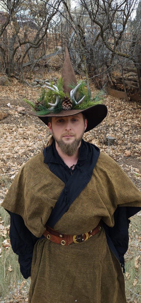 Wild Stag Brown Witch Hat