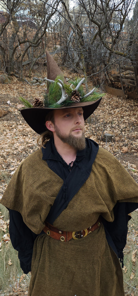 Wild Stag Brown Witch Hat