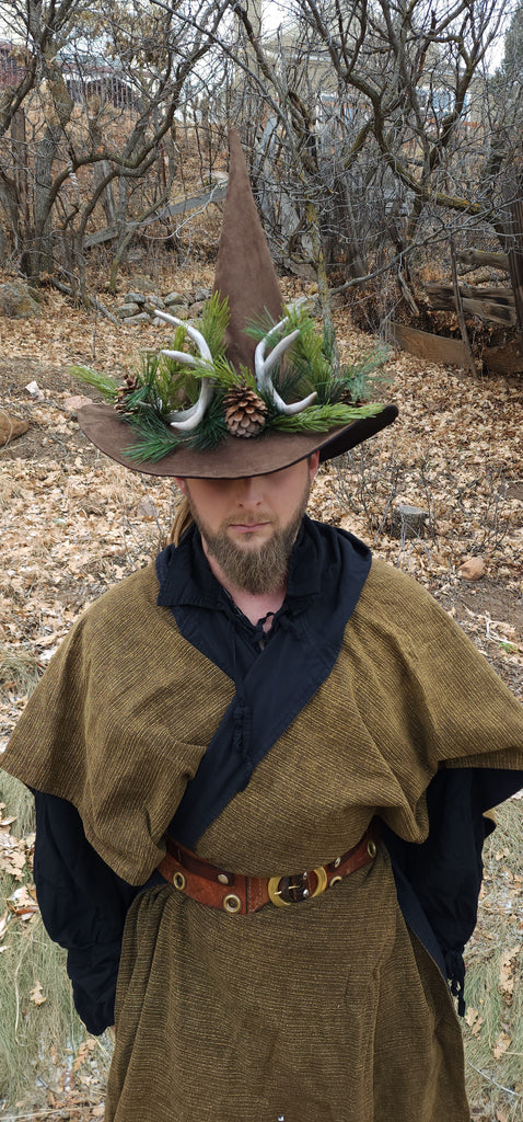 Wild Stag Brown Witch Hat