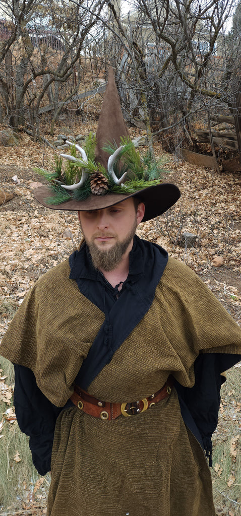 Wild Stag Brown Witch Hat