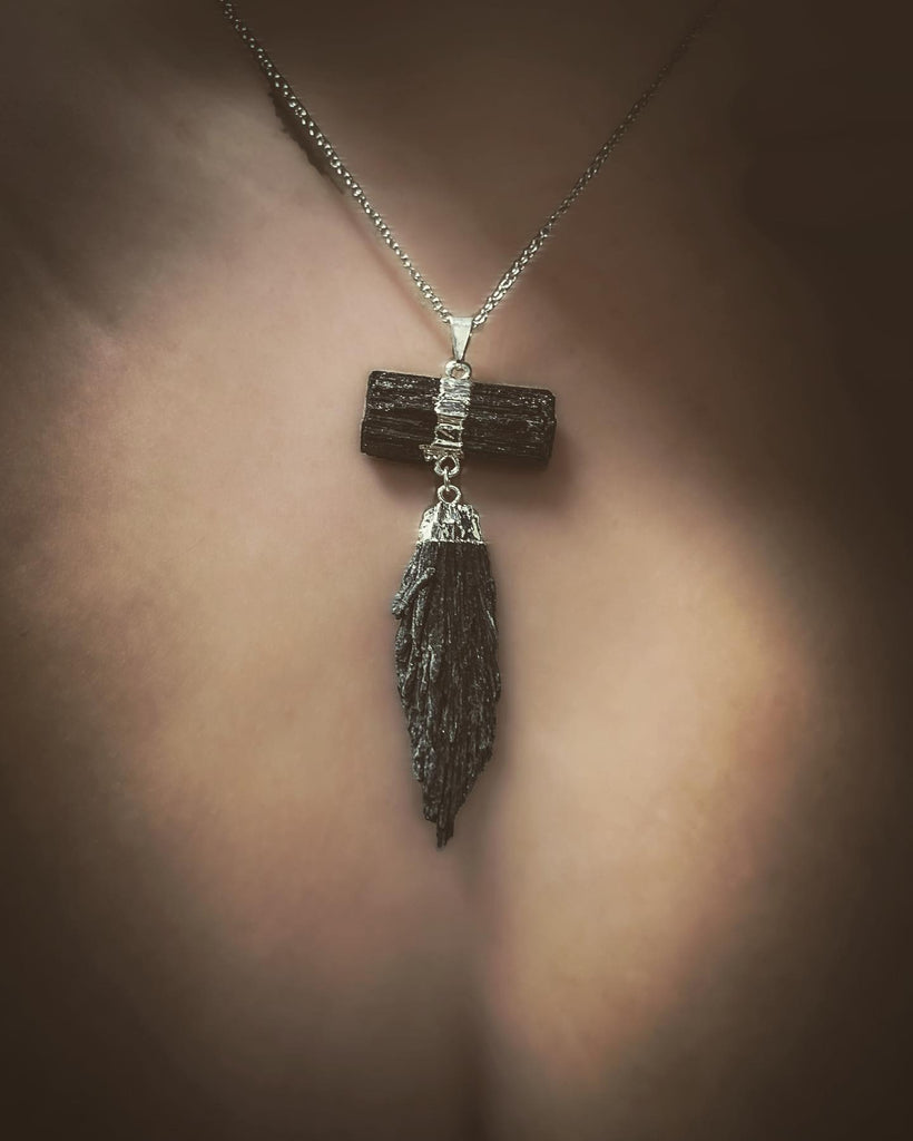 Kyanite and Tourmaline Protection Amulet