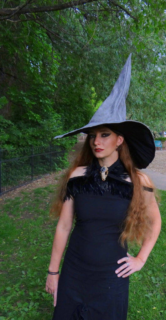 Gray Extra Large Witch Hat