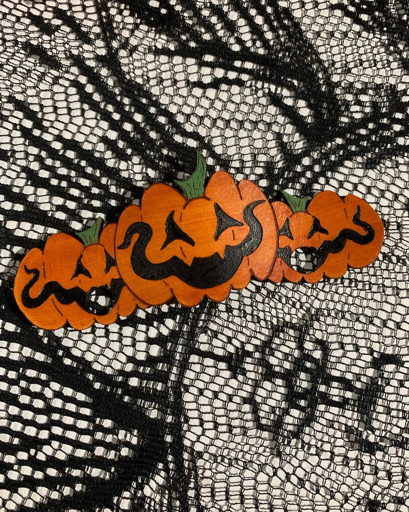 Pumpkin Hair Slides