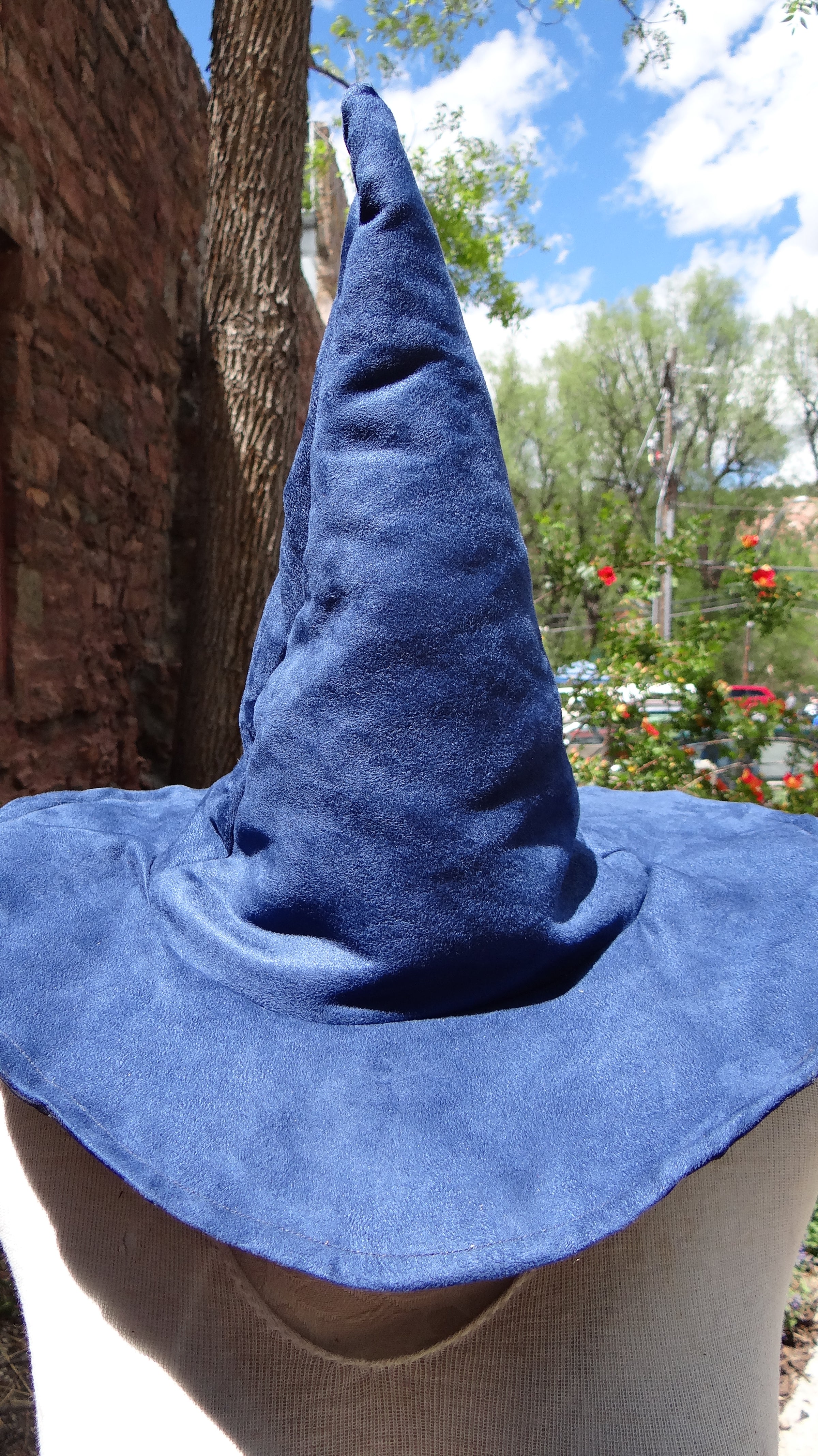 Blue Witch Hat Blue Witches Hat w/ unique 13 cattle brand – Iron Angel Leather main image 2